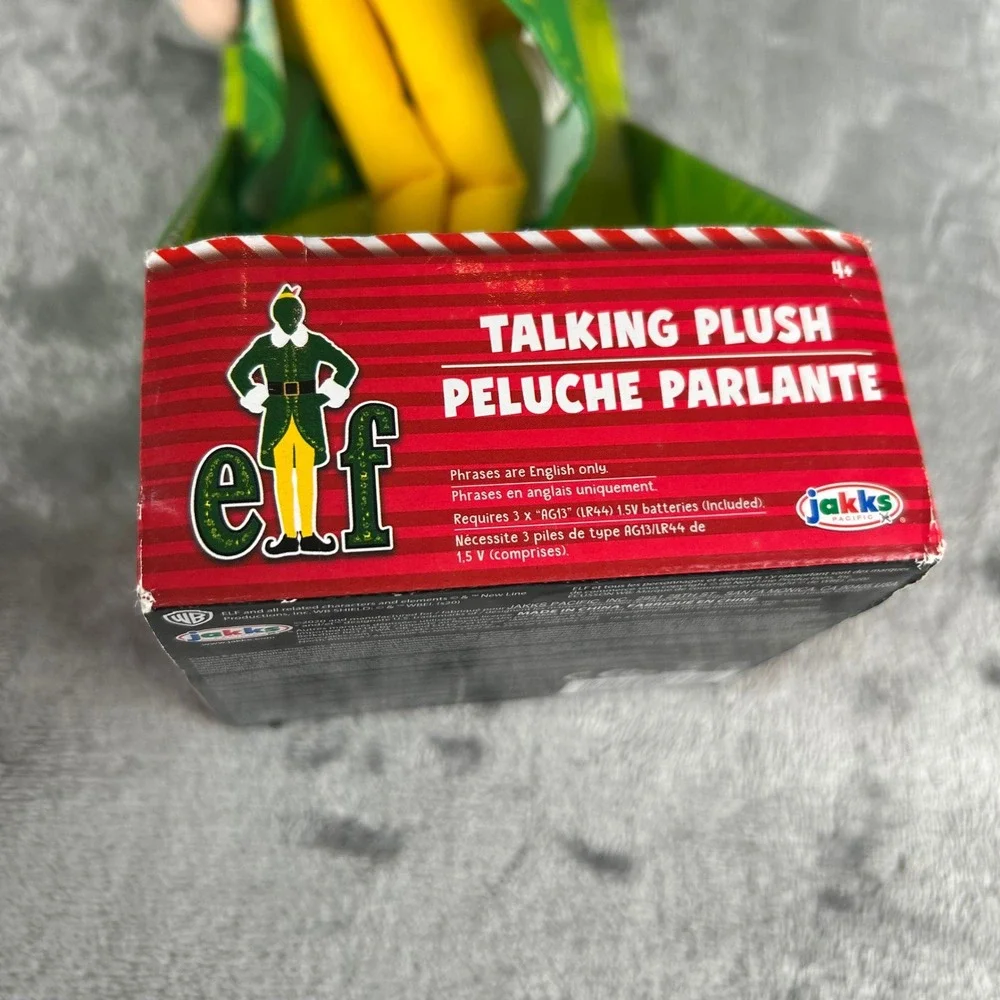 Elf Movie Buddy the Elf Talking Plush Jakks Pacific 12 Inch Will Ferrell Figure